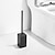 cheap Toilet Brush Holder-Toilet Brush with Holder,Floor Standing Stainless Steel 304 Rubber Painted Toilet Bowl Brush and Holder for Bathroom