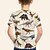 cheap Tees &amp; Shirts-Kids Boys T shirt Animal School 3D Print Short Sleeve Active 4-12 Years Summer Khaki