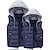 cheap Hiking Vests-men&#039;s women&#039;s down jacket outerwear vests puffer jacket casual hooded coat zipper up quilted jacket with pockets navy blue