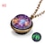 Недорогие Ожерелья и подвески-Ожерелье с планетой farjing, свечение в темноте, система галактики, двусторонний стеклянный купол, ожерелье с планетой, кулон, ювелирный подарок