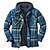 cheap Softshell, Fleece &amp; Hiking Jackets-Men&#039;s Winter Parka Jacket Cotton Hooded Shirt Jacket Quilted Padded Jacket Cardigan Sweater Coat Casual Warm Fleece Jackets Outdoor Windproof Lightweight Outerwear Trench Coat Fishing Climbing Running