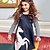 Χαμηλού Κόστους Φορέματα-Παιδιά Κοριτσίστικα Φόρεμα Κινούμενα σχέδια Ριγέ Μακρυμάνικο Causal Καθημερινά χαριτωμένο στυλ Βαμβάκι Καλοκαίρι Άνοιξη 2-8 χρόνια Μαύρο Θαλασσί