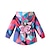 cheap Outerwear-Girls&#039; 3D Butterfly Trench Coat Coat Long Sleeve Fall Winter Cute Sport Polyester Kids 2-6 Years Street Vacation Regular Fit