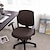 abordables Housse de fauteuil de bureau-Housse de chaise de bureau d&#039;ordinateur extensible rotative siège de jeu housse élastique jacquard noir uni couleur unie doux durable lavable