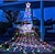 billige Holiday String Lights-juletre lysslynge lys utendørs dekorasjon stjerne lys 8 moduser plug in 350 led foss juletre stjerne topper fe lys for terrasse ferie jul dekor fargerik belysning eu us au uk plugg