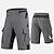 cheap Cycling Pants, Shorts, Tights-Men&#039;s Cycling Padded Shorts Bike MTB Shorts Sports Patchwork Black Grey Polyester Clothing Apparel Relaxed Fit Bike Wear / Micro-elastic / Athleisure