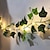 cheap Battery String Lights-Artificial Plants LED String Light 2M Creeper Green Leaf Home Wedding Outdoor Ivy Vine Decoration Lamp DIY Hanging Garden Patio Yard (without Battery)