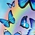 abordables t-shirts 3d fille-Enfants filles papillon arc-en-ciel papillon t-shirt à manches longues impression 3d bleu clair enfants hauts automne actif coupe régulière 4-12 ans
