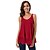 cheap Tank Tops &amp; Camis-women tank vest top summer casual t-shirt loose lace patchwork cami swing vest tops ((uk 12-14) xl, red)
