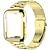 baratos Pulseira para Apple Watch-1pç Pulseira de relógio inteligente com estojo Compatível com Apple  iWatch 38/40/41/42/44/45mm Series 8 7 6 5 4 3 2 1 SE Banda de metal para eu assisto Relógio inteligente Alça Pulseira Aço