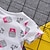 abordables Conjuntos-Chica 3D Caricatura Lazo Camiseta y Bermudas Manga Corta Moderno Básico Casual Algodón Niños
