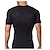 זול מחטבים-חולצת טוניס לגברים חולצת גוף מעצב גוף חולצת יציבה מתקנת הרזיה חגורת בטן בטן שריפת שומן מחוך