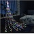 billige Holiday String Lights-juletre lysslynge lys utendørs dekorasjon stjerne lys 8 moduser plug in 350 led foss juletre stjerne topper fe lys for terrasse ferie jul dekor fargerik belysning eu us au uk plugg