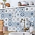 abordables Pegatinas para azulejos-24/48 Uds pegatinas de azulejos impermeables creativas cocina baño sala de estar pegatinas de pared autoadhesivas pegatinas de azulejos de estilo nórdico impermeables