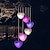 cheap Solar String Lights-Wind Chime Solar Light LED Butterfly Hummingbird Snowball Heart Shape Wind Chime Lamp Color Changing Hanging Light Garden Solar Lamp Courtyard Decorative