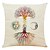 tanie Poszewki na poduszki ozdobne-Colorful Life Tree Double Side Cushion Cover 4PC Soft Decorative Square Throw Pillow Cover Cushion Case Pillowcase for Bedroom Livingroom Superior Quality Machine Washable Indoor Cushion for Sofa Couch Bed Chair