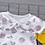 economico Completi per bambine-Da ragazza 3D Cartoni animati Con fiocco T-shirt e pantaloncini Manica corta Moderno Essenziale Informale Cotone Per bambini