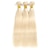 お買い得  1束の人間の髪の毛の織り方-10-30 インチ 613 ハニーブロンドカラーヘアエクステンション 1 ブロンドストレートヘアバンドルブラジル髪織りバンドル