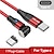 cheap Cell Phone Cables-Multi Charging Cable 60W 3.3ft 6.6ft USB C to Lightning / micro / USB C 3 A Fast Charging Nylon Braided Durable Magnetic For Samsung Xiaomi Huawei Phone Accessory