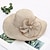 cheap Hats-Women&#039;s Elegant &amp; Luxurious Party Wedding Street Party Hat Flower Bowknot Yellow Gray Hat Portable Sun Protection Ultraviolet Resistant / Pink / Khaki / Fall / Winter / Spring