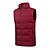 cheap Tees &amp; Shirts-Men&#039;s Fishing Vest Quilted Puffer Vest Down Vest Down Winter Outdoor Thermal Warm Windproof Lightweight Breathable Winter Jacket Trench Coat Top Skiing Fishing Climbing Blue Black Red