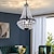 billiga Ljuskronor-led hängande lampa 30 cm lykta design hängande ljus metallmålad finish modern 220-240v