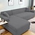 cheap Sofa Cover-Dustproof All-powerful Slipcovers Stretch L Shape Sofa Cover Super Soft Fabric Couch Cover Sofa With One Free Boster Case Upgraded Modern Sofa Slipcover for Living Room Furniture Protector for Pets