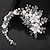 Χαμηλού Κόστους Κεφαλό Γάμου-Κομμάτια μαλλιών Λουλούδια Μαντήλι Κράμα Γάμου Πάρτι / Βράδυ Γάμος Νυφικό Με Απομίμηση Πέρλας Λουλούδι Ακουστικό Καπέλα