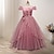 cheap Party Dresses-Kids Girls&#039; Dress Floral Flower Formal Wedding Party Birthday Party Beads Bow Elegant Gowns Lace Tulle Floral Embroidery Dress Tulle Dress Layered Dress Pink Red Navy Blue