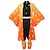 cheap Anime Cosplay-Inspired by Demon Slayer: Kimetsu no Yaiba Agatsuma Zenitsu Anime Cosplay Costumes Japanese Cosplay Suits Cosplay Wigs Accessories Top Pants Belt For Men&#039;s Boys&#039; / More Accessories / Kimono Coat