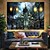 baratos tapeçarias de parede de halloween-tapeçaria de parede arte decoração cobertor cortina pendurada casa quarto sala de estar decoração psicodélico assombrado assustador abóbora caveira esqueleto morcego castelo ceifador poliéster