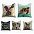 cheap Throw Pillows &amp; Covers-Double Side Cushion Cover 5PC Soft Decorative Square Throw Pillow Cover Cushion Case Pillowcase for Bedroom Livingroom Superior Quality Machine Washable Indoor Cushion for Sofa Couch Bed Chair