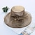 cheap Hats-Women&#039;s Stylish Party Street Holiday Party Hat Flower Modern Style Stylish Mesh Light Brown Wine Hat Portable Sun Protection Breathable / Beige / Coffee / Black / White / Red
