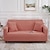 billige Sofatrekk-ren farge solid stretch deksel spandex jacquard sklisikker myk sofa sofadeksel med en gratis boster vaskbar møbelbeskytter med sklisikkert skum og elastisk bunn for barn