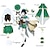 cheap Anime Cosplay-Inspired by Genshin Impact Venti Anime Cosplay Costumes Japanese Cosplay Suits Outfits Top Waist Accessory Belt For Women&#039;s / Socks / Shorts / Hat / Hoodie Cloak / Bow Tie