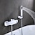 Недорогие Смесители для ванны-смеситель для ванны - современный настенный керамический клапан с гальваническим покрытием смесители для ванны и душа