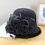 cheap Hats-Women&#039;s Artistic / Retro Party Wedding Special Occasion Party Hat Flower Flower Black White Hat Portable Sun Protection Ultraviolet Resistant / Gray / Fall / Winter / Spring / Vintage