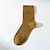 cheap Men&#039;s Clothing-Fashion Comfort Men&#039;s Socks Solid Colored Stockings Socks Warm Business Yellow 1 Pair