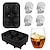 cheap Ice Cube Tray-4 Ice Cube Skull Ball Skeleton Mold DIY Skull Ice Box Silicone Mold DIY Homemade for Party Bar Halloween