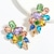 cheap Earrings-bridal cluster rhinestone stud earrings, marquise colorful stones studded candy women statement stud earrings fashion jewelry