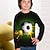 Недорогие 3d футболки мальчика-Мальчики 3D Футбол Футболка Длинный рукав 3D печать Осень Активный Полиэстер Дети 4-12 лет Стандартный