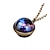 preiswerte Halsketten &amp; Anhänger-Farjing Planet Halskette, im Dunkeln leuchten Galaxiesystem doppelseitige Glaskuppel Planet Halskette Anhänger Schmuck Geschenk