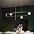 abordables Design linéaire-suspension led 80/100 cm dimmable lustre design unique en aluminium style moderne finitions peintes élégantes led moderne 220-240v