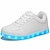 cheap Kids&#039; Sneakers-Boys Girls Sneakers LED Light up Shoes High Top USB Charging PU Non Slip Quick Charge Hip-Hop Dancing Shoes Little Kids(4-7ys) Big Kids(7years +) Running Shoes Silver Gold White