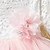 זול שמלות-מסיבת ורוד של ילדות קטנות ורוד נסיכת פרח תחרת טול מסולסלת גב גב ללא משענת טוטו קצוות עליונים שמלת ילדה מדורגת