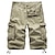 cheap Cargo Shorts-Men‘s Streetwear Military Chinos Shorts Tactical Cargo Cotton Going out Pants Solid Colored Knee Length Blue Gray Khaki Green Black