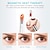 preiswerte Gesichtspflegegerät-Augenmassagegerät ionische Augen Gesichtsbeheizter Massagestab mit 42 ℃ USB wiederaufladbarer Augenringentferner beseitigen Tränensäcke geschwollene Augen silberweiß