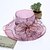 cheap Hats-Women&#039;s Party Party Wedding Special Occasion Party Hat Solid Color Flower Wine Black Hat Portable Sun Protection Breathable / White / Fall / Winter / Spring / Summer