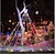 billige Holiday String Lights-juletre lysslynge lys utendørs dekorasjon stjerne lys 8 moduser plug in 350 led foss juletre stjerne topper fe lys for terrasse ferie jul dekor fargerik belysning eu us au uk plugg