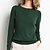 cheap Sweaters-Women&#039;s Pullover Sweater jumper Jumper Knit Thin Solid Color Work Daily Casual Winter Fall Black Purple S M L / Long Sleeve / Regular Fit